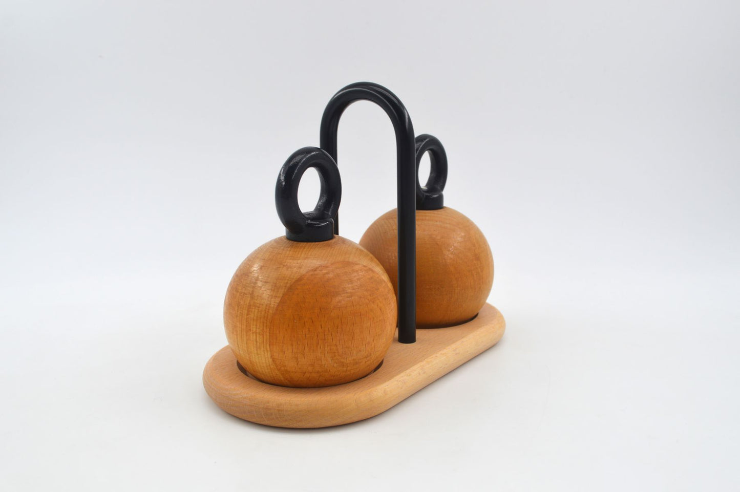 MCM Bodum Denmark kugelförmige Salz und Pfeffer Mühlen 1980s Richard Nissen Danish Modern Designklassiker - dänisches Vintage Design
