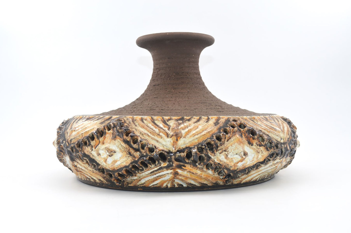 Unikat Demstrup Fat-Lava Studiokeramik Dänemark Hängelampe gefertigt von Ib Oluf Hansen 1970s Danish Design Moderne Kunstkeramik Lampe