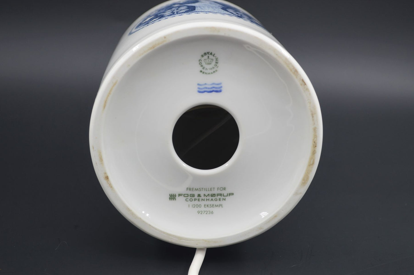 Royal Copenhagen bordlampe Fog & Mørup Jomfru design Kaj Lange