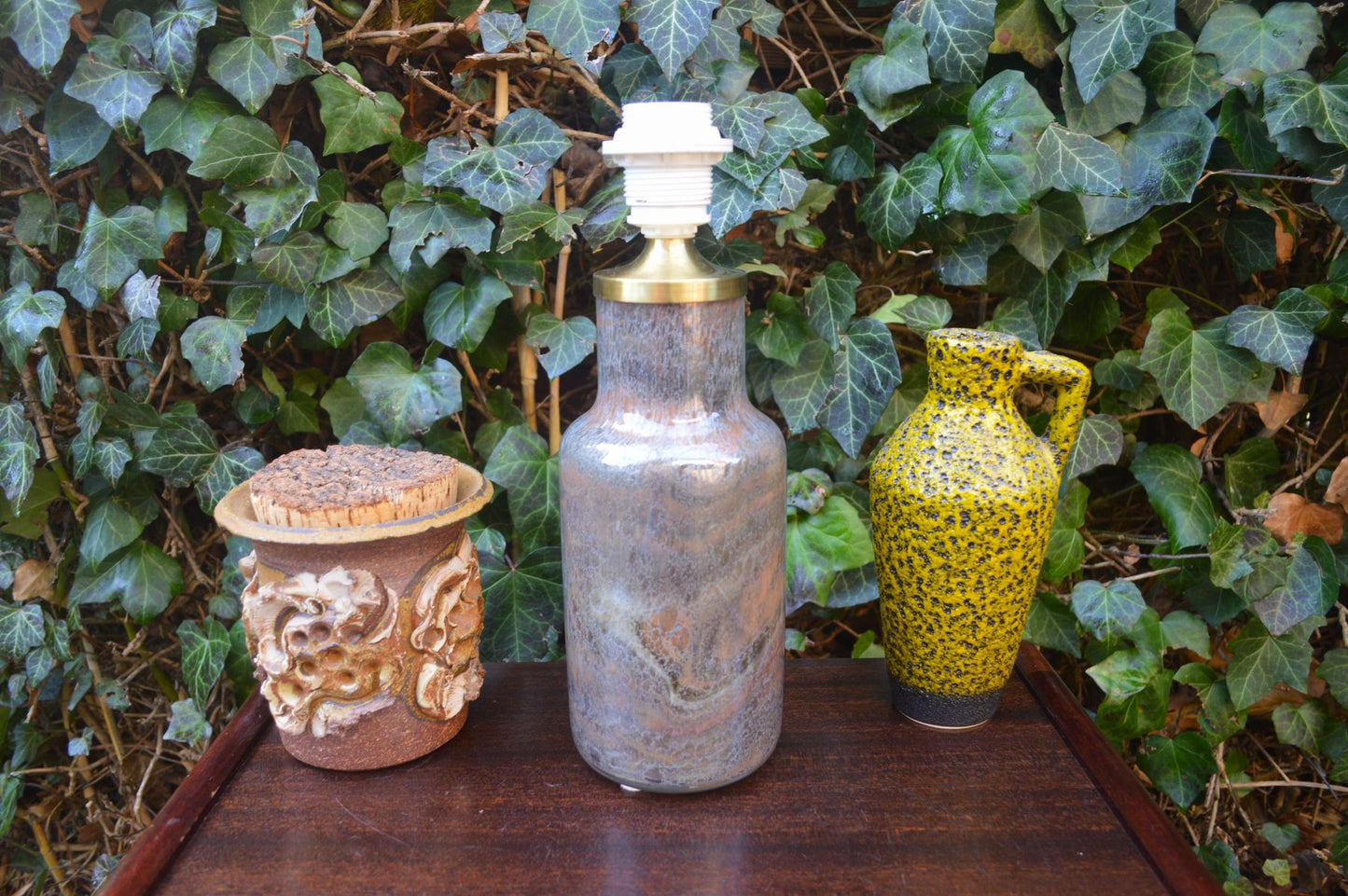 Seltene Mid-Century Holmegaard Denmark Designlampe „Troll 2“ Design Sidse Werner (1931-1989) 1970s dänisches Design – handgefertigte Design Tischlampe aus rotbraunem Glas