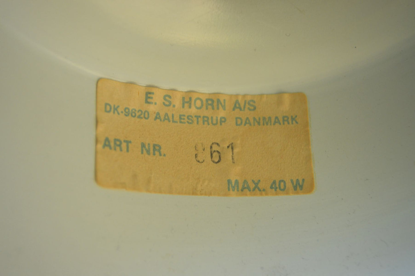 Mid-Century Horn Belysning Danmark Type 861 1960s Spaceage Spotlampe Modernes dänisches Design