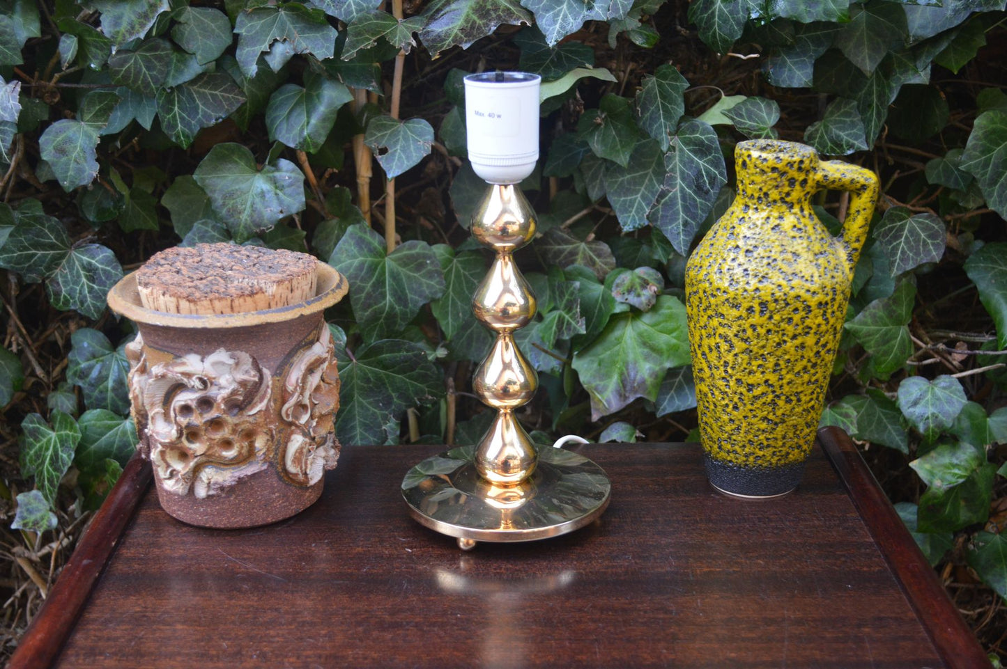 Große Vintage Design Asmussen Danmark 24 Karat vergoldete Tischlampe Hugo Asmussen Design 1970s dänische Designklassiker – dänischer Design Lampe