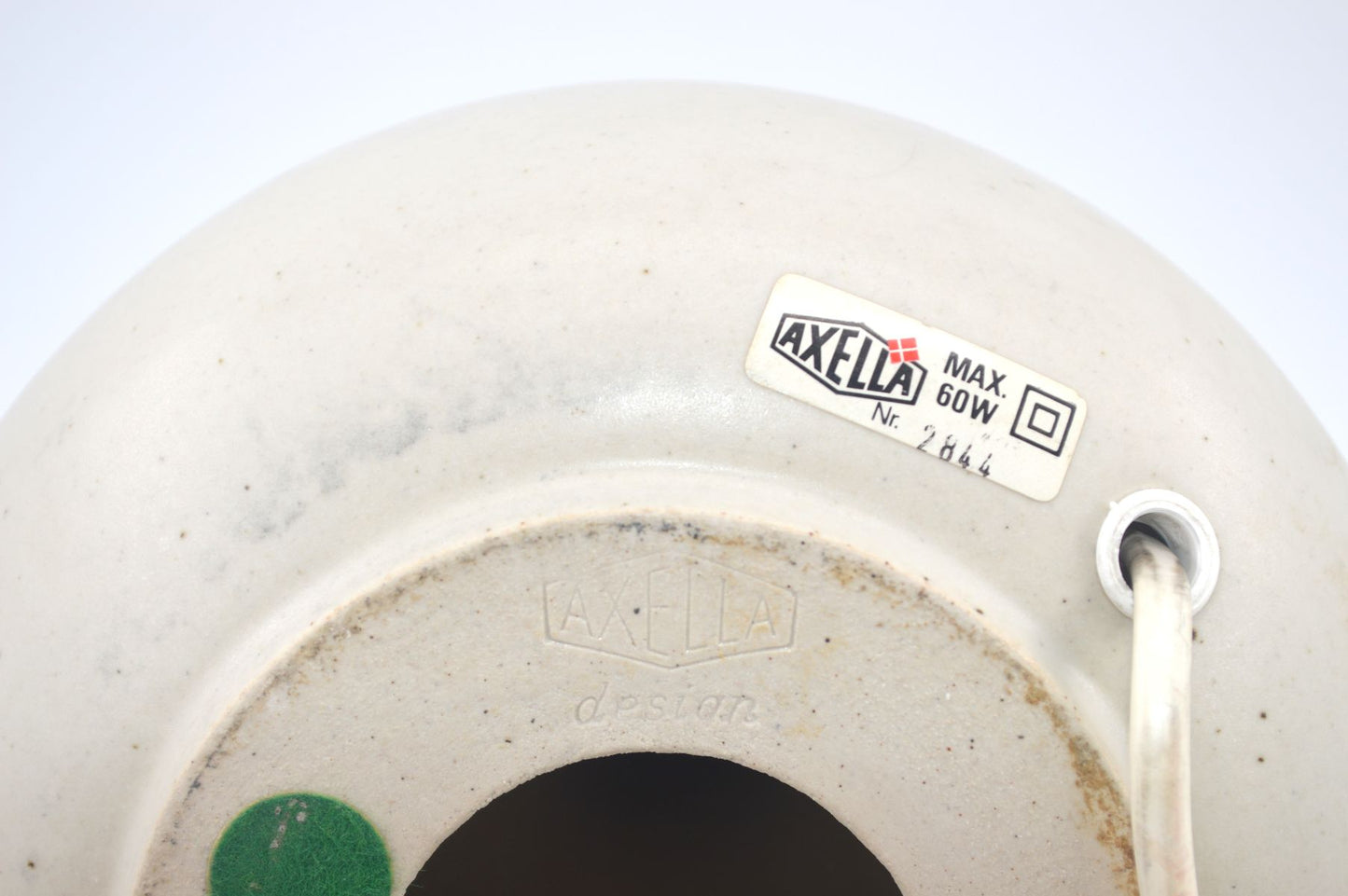 Mid-Century Axella Stentøj Danmark Tischlampe 2844 1970s Aksel Larsen Danish Modern Design Kunstkeramik