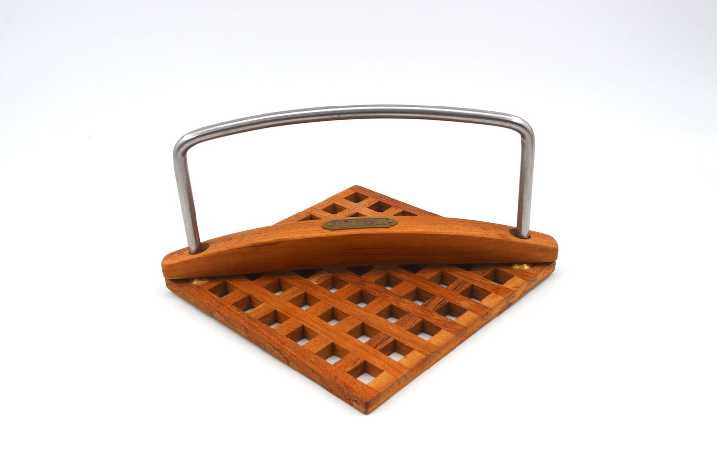Mid-Century Trip Trap Danmark Teakholz Serviettenhalter 1970s Danish Modern Design – dänisches Vintage Design