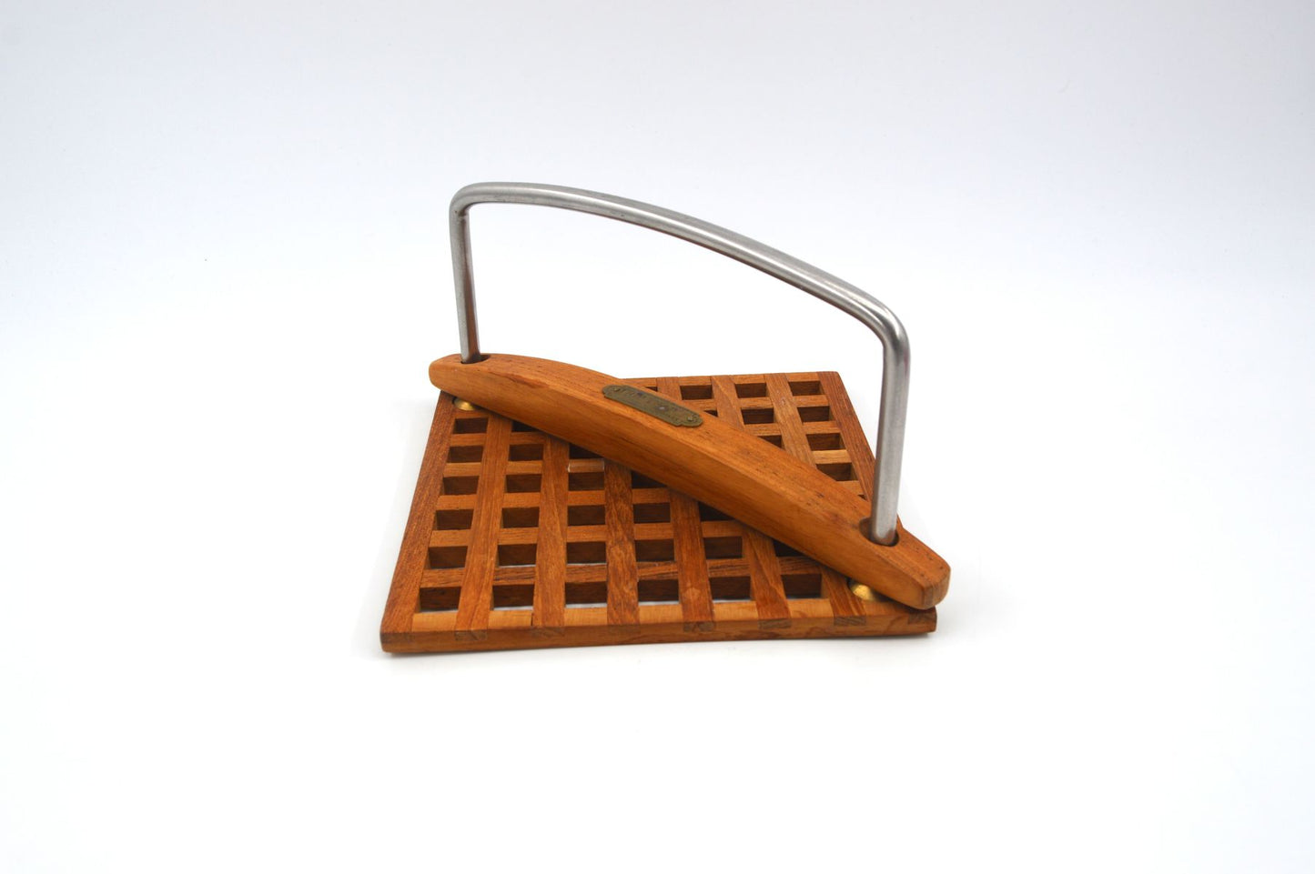 Mid-Century Trip Trap Danmark Teakholz Serviettenhalter 1970s Danish Modern Design – dänisches Vintage Design