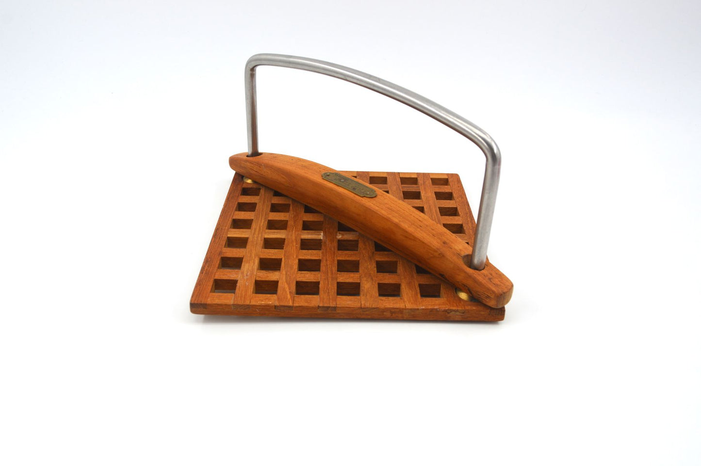 Mid-Century Trip Trap Danmark Teakholz Serviettenhalter 1970s Danish Modern Design – dänisches Vintage Design