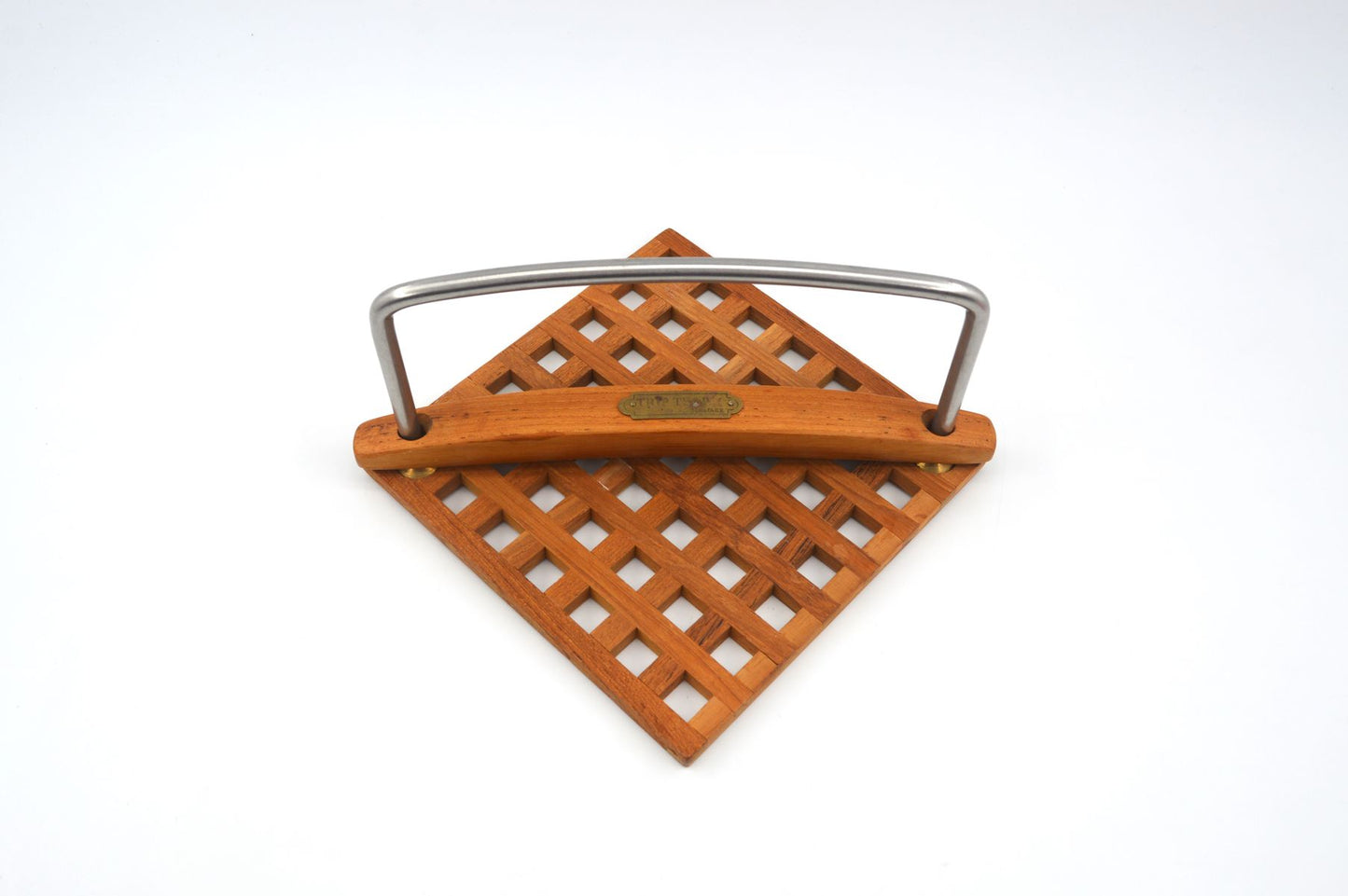 Mid-Century Trip Trap Danmark Teakholz Serviettenhalter 1970s Danish Modern Design – dänisches Vintage Design