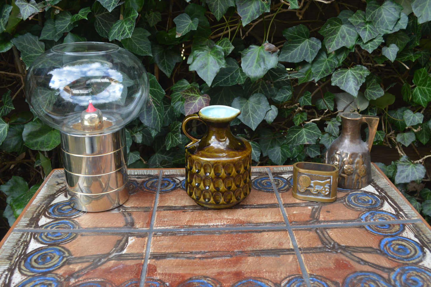 Mid-Century Modern WGP Uebelacker Ü-Keramik Fat-Lava Keramik Vase 1528/15 zeitgenössische 1960s westdeutsche Kunstkeramik Pop-Art Design