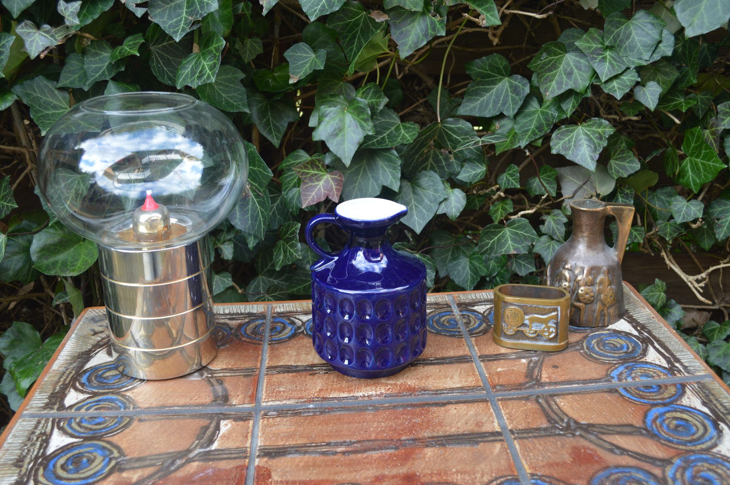 Mid-Century Modern WGP Uebelacker Ü-Keramik Fat-Lava Keramik Vase 1528/15 zeitgenössische 1960s westdeutsche Kunstkeramik Pop-Art Design