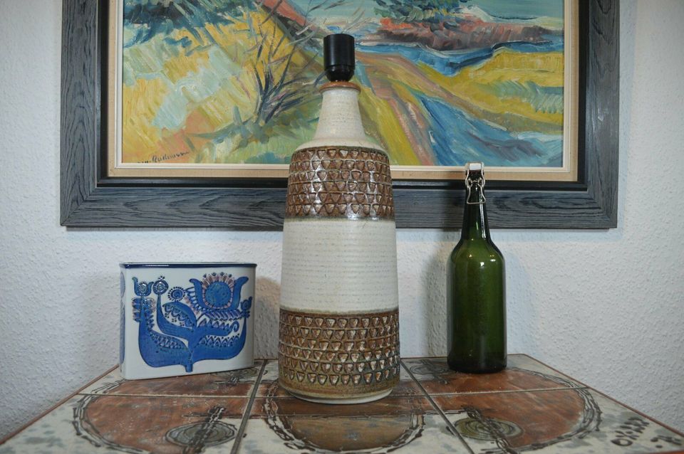 Stor Søholm Keramik Danmark bordlampe Einar Johansen 1960'ernes dansk design