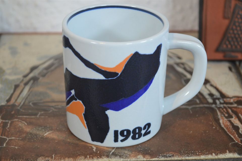 Royal Copenhagen fajance vintage krus 1982 Inge Lise Koefoed