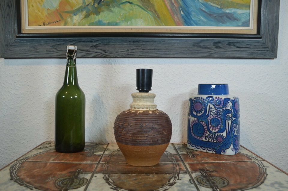 Moderne dänische Axella Stentøj Keramik Lampe Aksel Larsen 1970s Danish brutalist Design