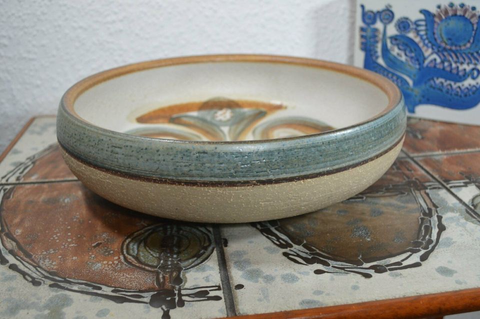 Große Søholm Stentøj Dänemark Keramik Schale 3218/4 Noomi Backhausen 1960s Danish Design