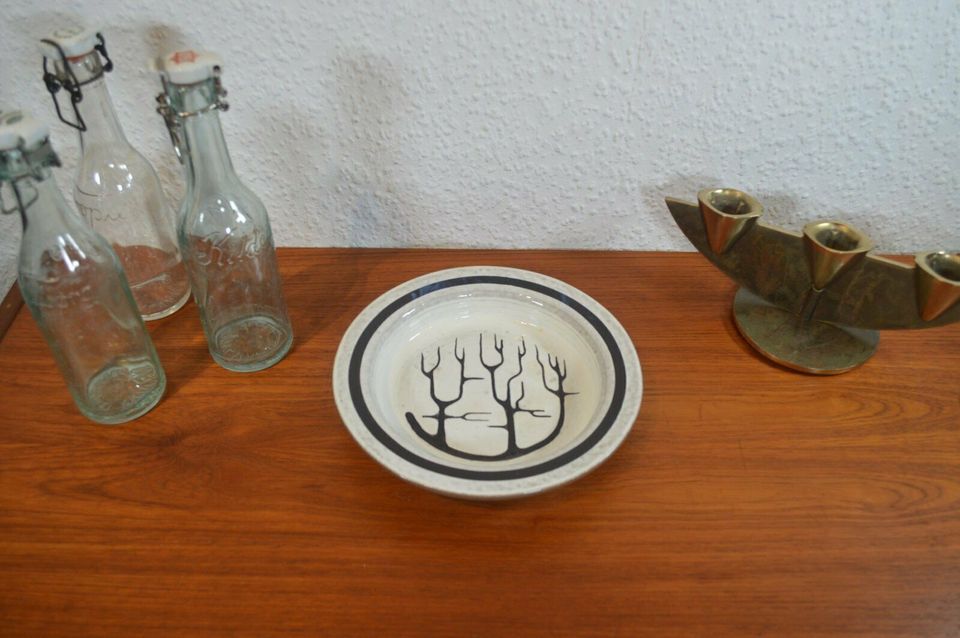 Mid-Century Allan Hytholm Dänemark Schale Studiokeramik 1970s Dänische Moderne Kunstkeramik Contemporary Art