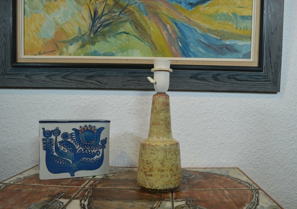 Marianne Starck Tischlampe 6609 für M. Andersen Bornholm Keramik Dänemark Design 1960s Mid-Century-dänische Moderne Keramik Kunst