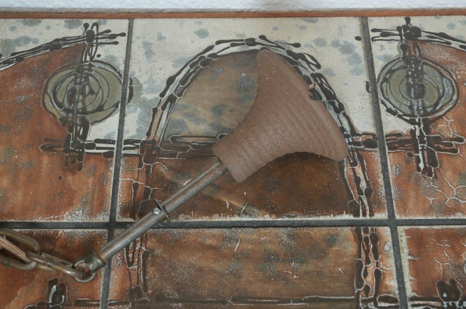 Demstrup Keramik Ib Oluf Hansen 1970' Modernist Design Pendant Lampe Dänemark