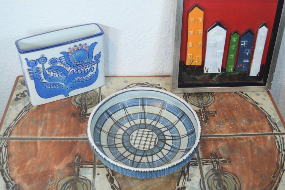 Mid-Century Modern Graverens Pottery Norway 1950s norwegische Studiokeramik Schale handgearbeitete modernistische Kunstkeramik