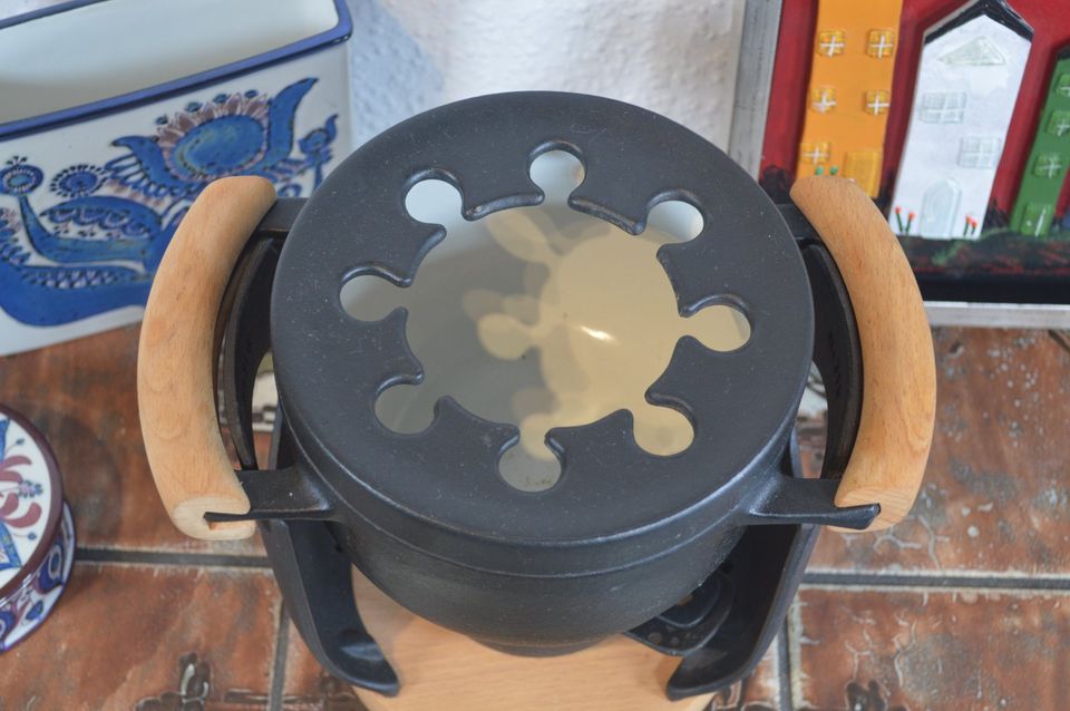 Midcentury Richard Nissen M4315 Cast Iron Fondue Danish Design