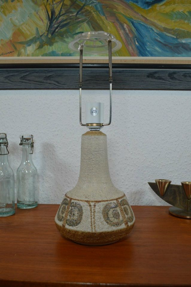 Danish Modern Svend Aage Jensen & Noomi Backhausen Søholm Stentøj Tischlampe 3062 1970s Mid-Century Modern Kunstkeramik Dänemark
