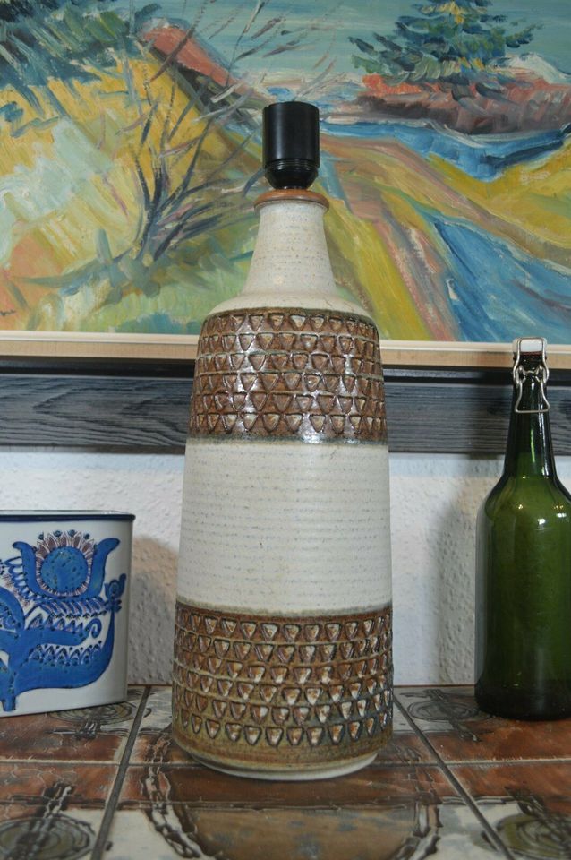 Stor Søholm Keramik Danmark bordlampe Einar Johansen 1960'ernes dansk design
