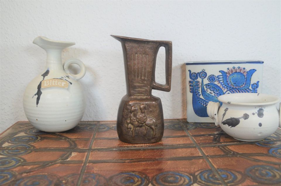 Große skulpturale Mid-Century Brutalismus Bronze Vase E. Thelen Creation 1960s Brutalistisches Design - Handarbeit