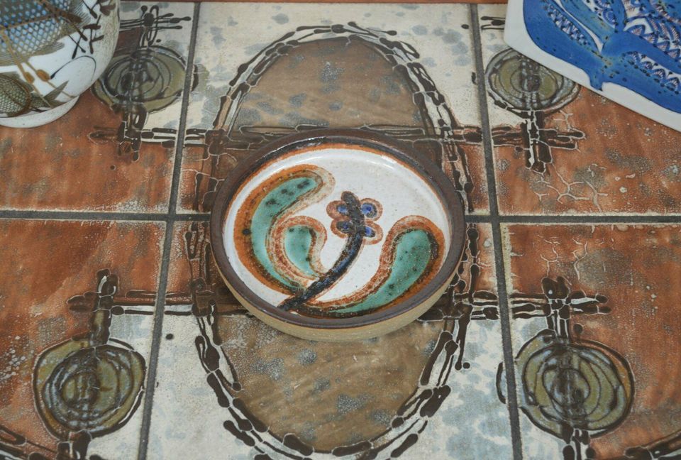 Mid-Century Noomi Backhausen Søholm Stentøj Keramik "Kaktus" Schale 3109 Danish Modern Design