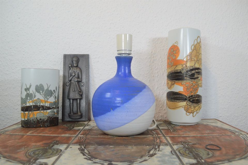 Karsten Nielsen Frederikshavn Danmark Studiokeramik Tischlampe 1980s Danish Modern Design Kunstkeramik