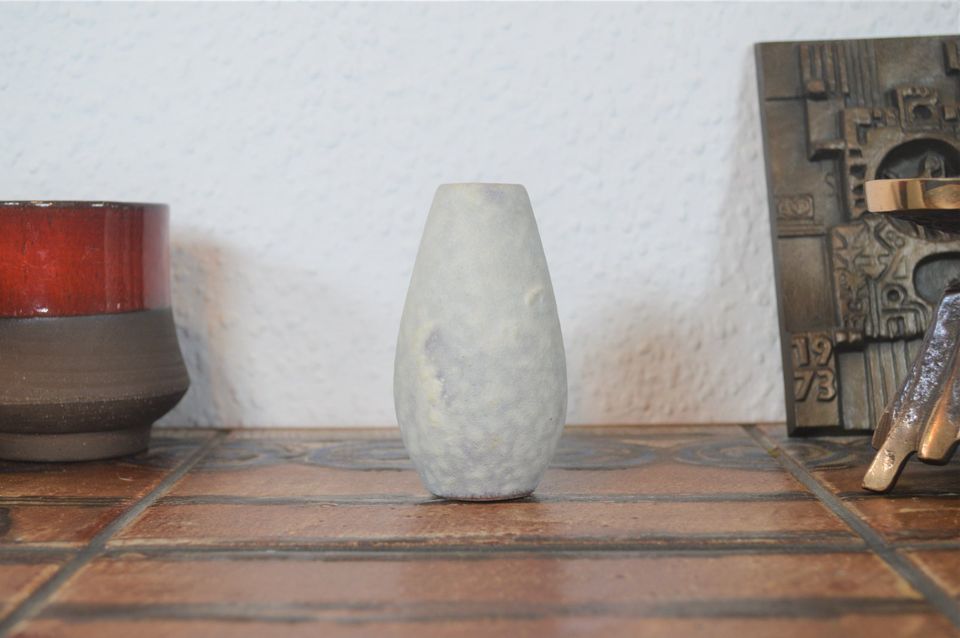 Vintage Scheurich 455-9 keramisk vase 60'er design fedt lava glasur