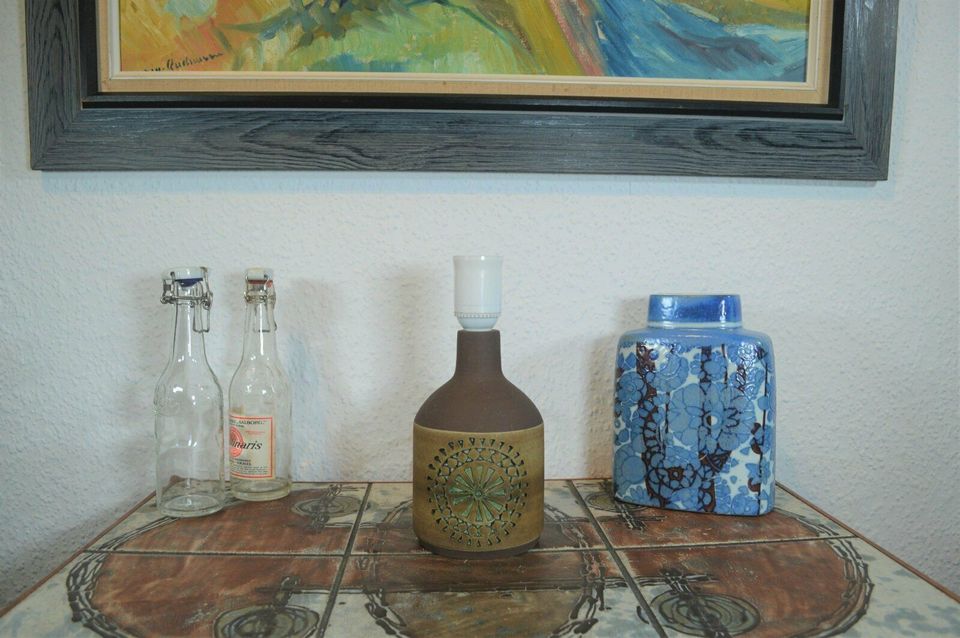 Mid Century Thomas Anagrius Lampe 1960’s Studiokeramik Schweden