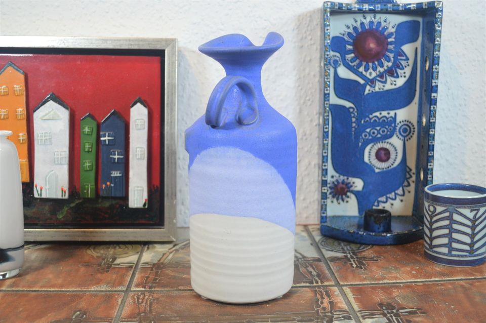 Karsten Nielsen Frederikshavn Danmark Keramik Schnapsflasche 1980s Studiokeramik Danish Desig