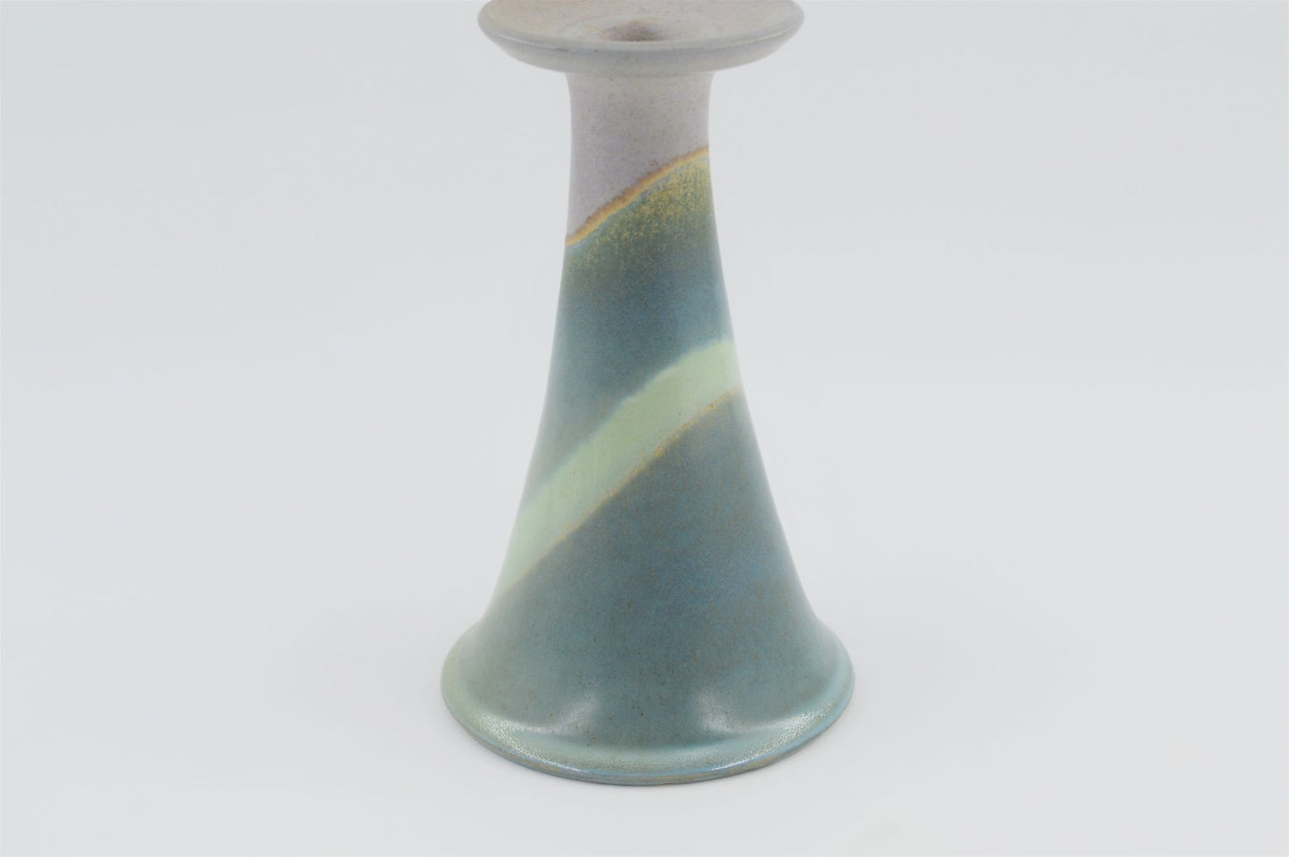 Jette Hellerøe ceramic candle holder studio ceramics 1970s Denmark