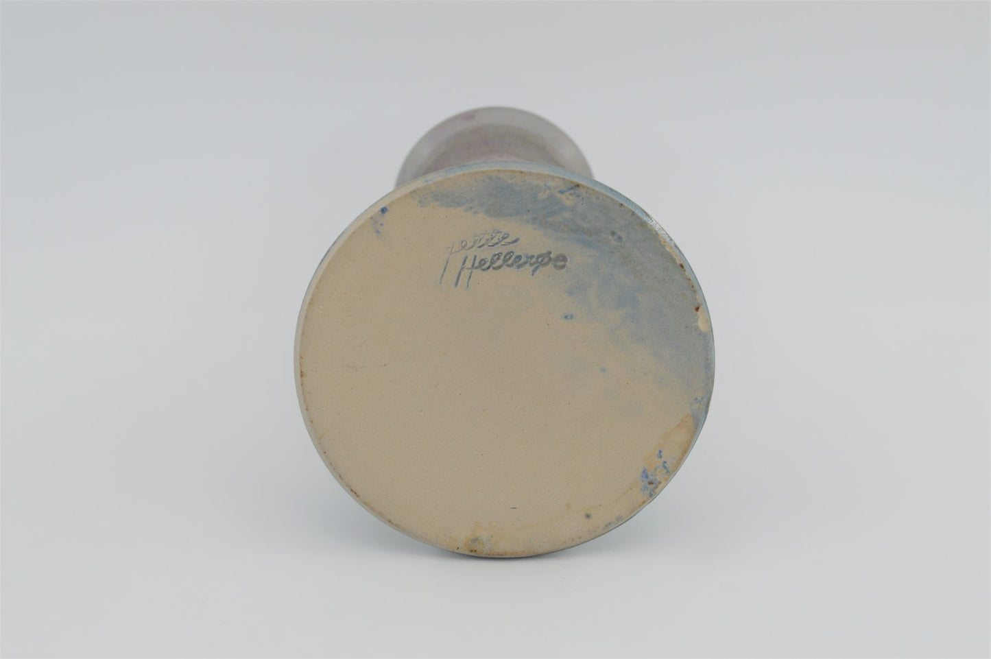 Jette Hellerøe ceramic candle holder studio ceramics 1970s Denmark
