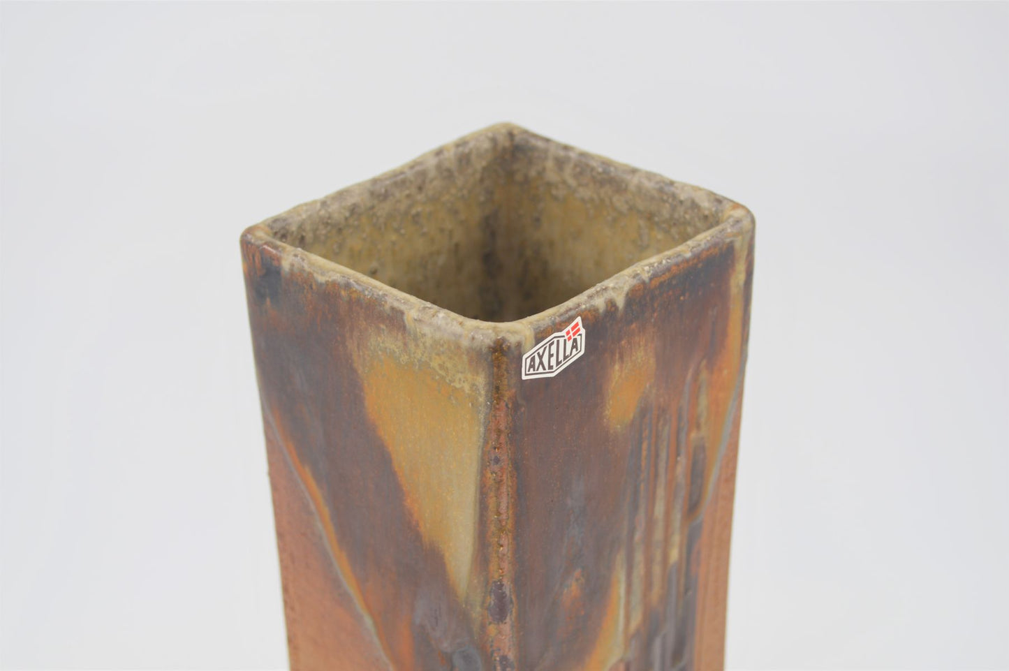 Axella Danmark Keramikvase Aksel Larsen Design 1970'erne Brutalistisk Design