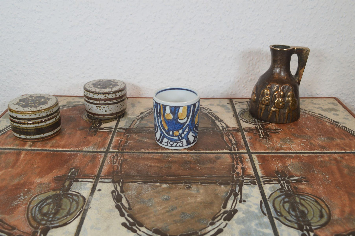Small Royal Copenhagen fajance vintage mug 1973 Gerd Hiort Petersen design