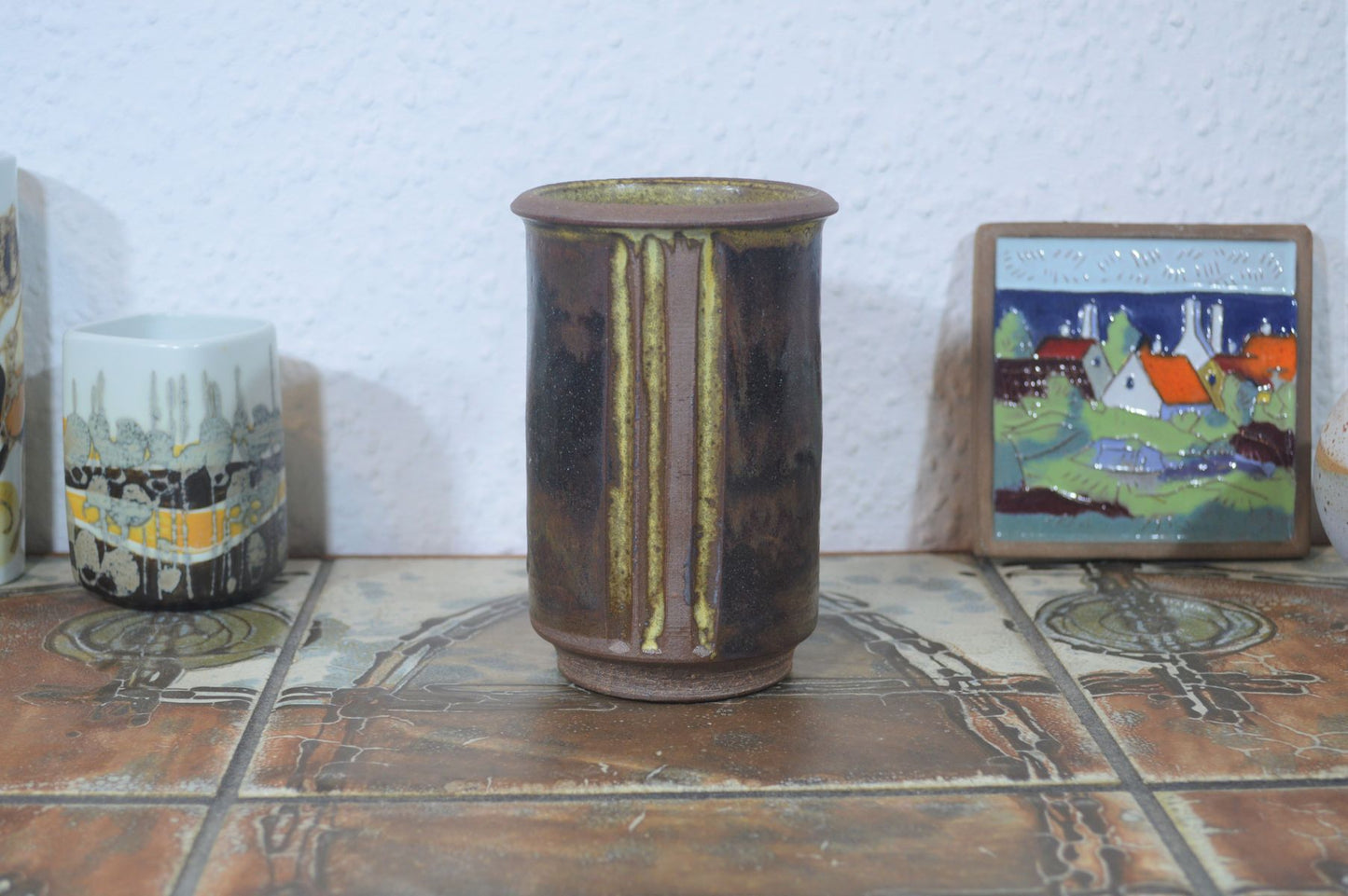 Mid-Century Aage Würtz Vase 1970s Studio Ceramics Denmark