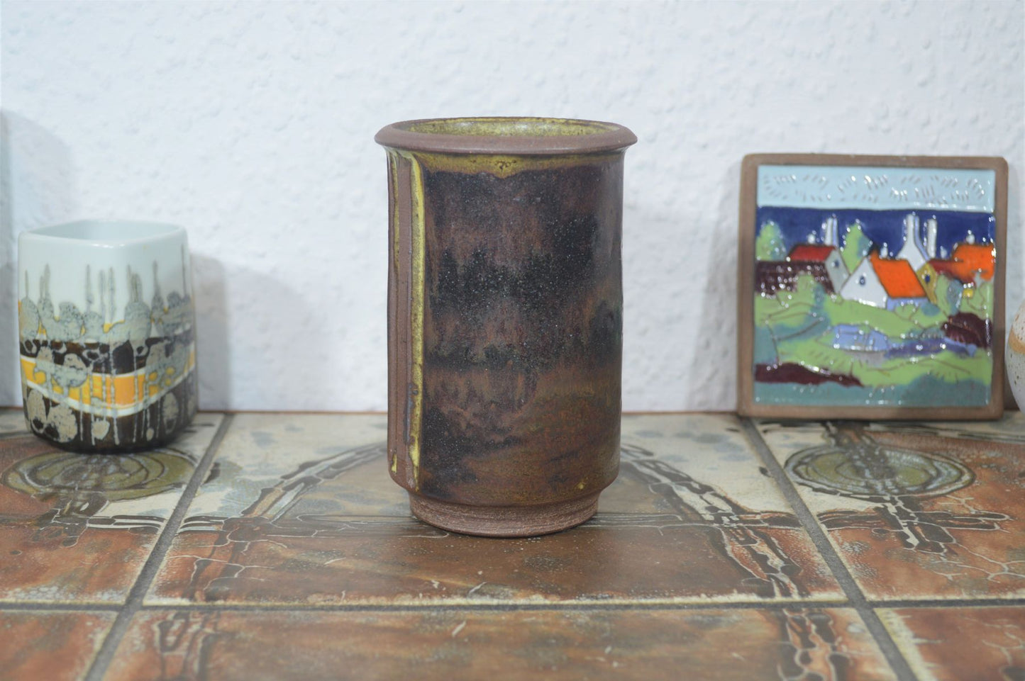 Mid-Century Aage Würtz Vase 1970s Studio Ceramics Denmark