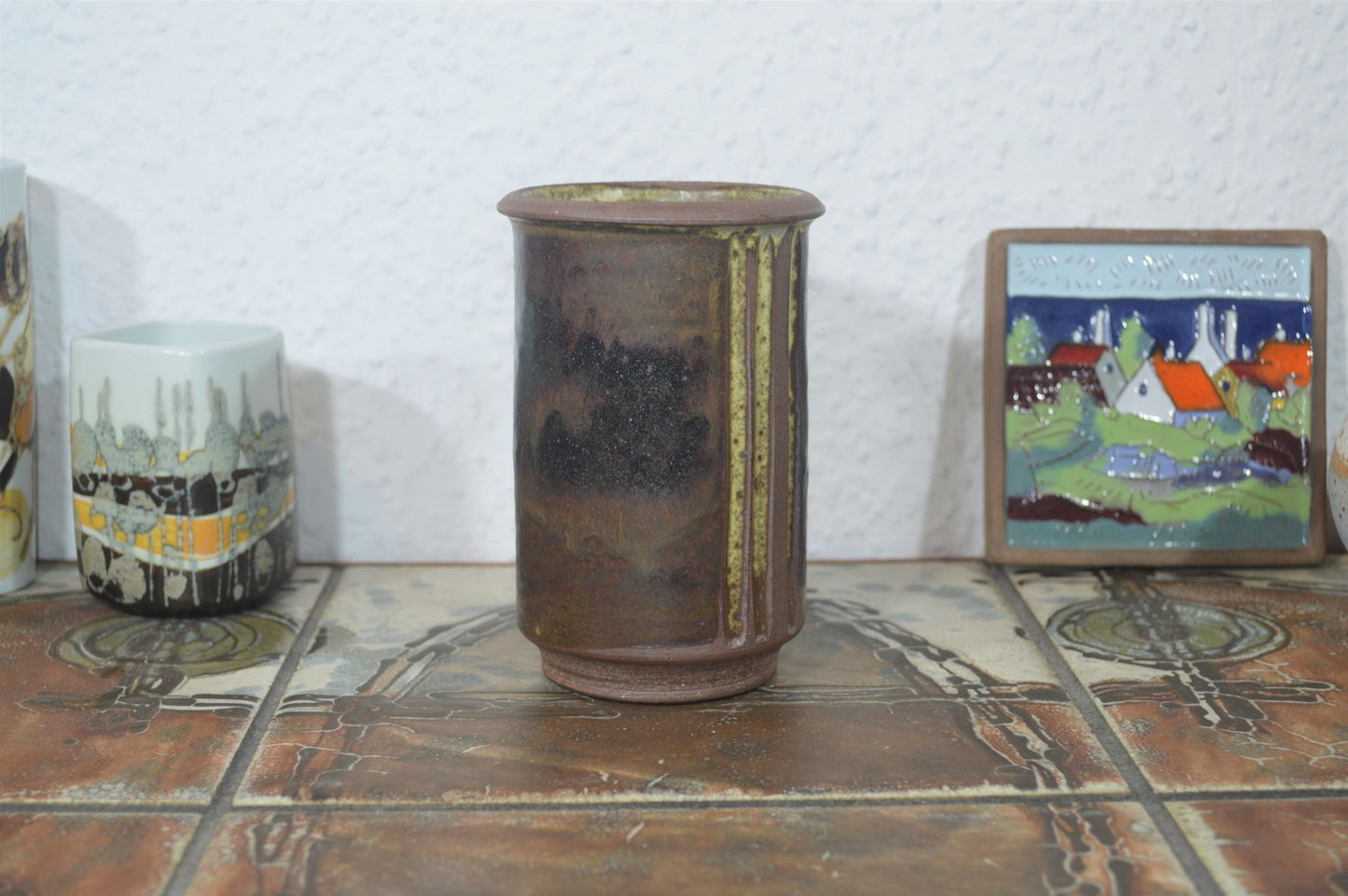 Mid-Century Aage Würtz Vase 1970s Studio Ceramics Denmark