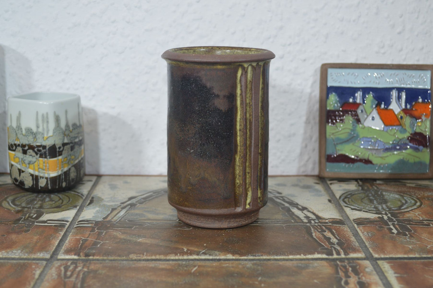 Mid-Century Aage Würtz Vase 1970s Studio Ceramics Denmark