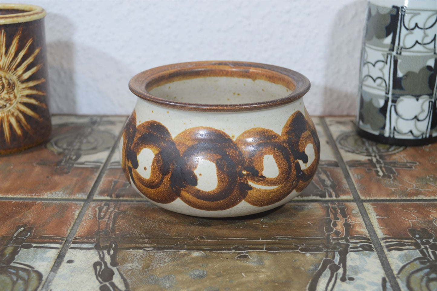 Large Rakker Huset studio ceramic bowl 1970s Lise and Willy Giørtz Danish design