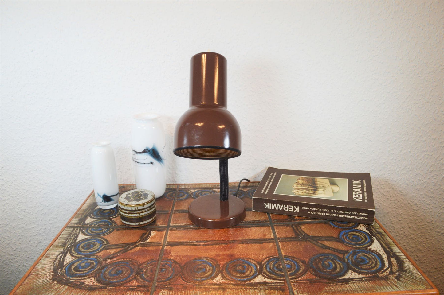 Mid-Century Modern Schwanenhals Tischlampe 1970s Pop-Art MCM Vintage Design Gelenkhals Lampe Space-Age Designklassiker