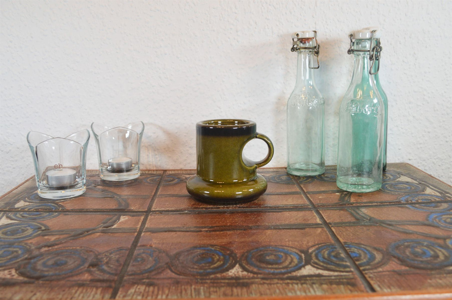 Steuler Keramik Kerzenhalter 484/10 Cari Zalloni Design 1960s WGP