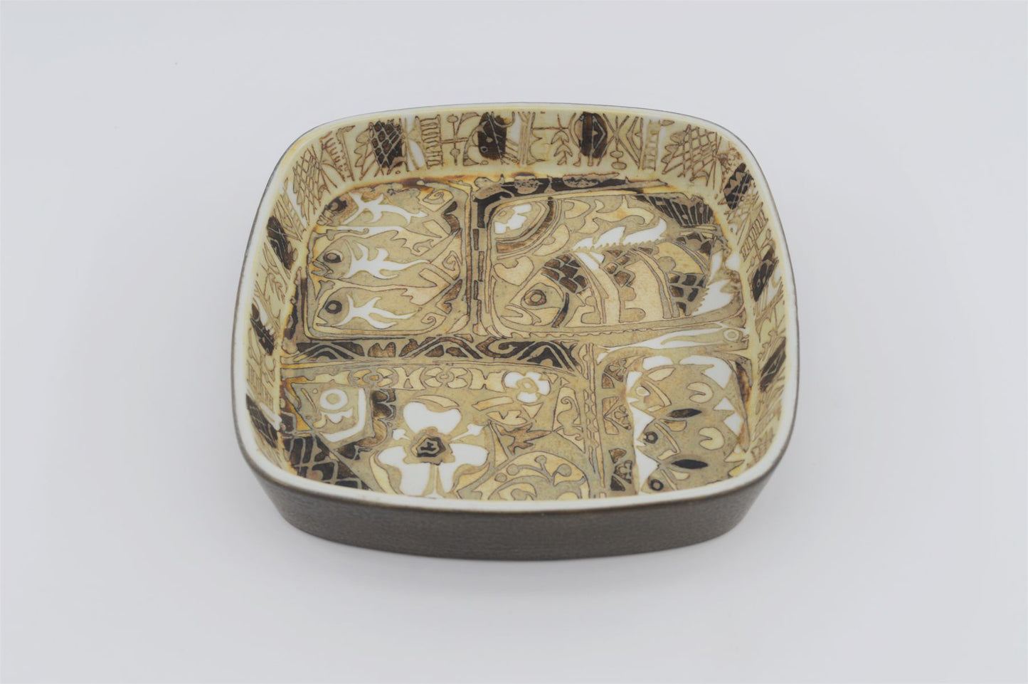 Royal Copenhagen Nils Thorsson Design Fajance Bowl 719 2883 1970s Danish Design