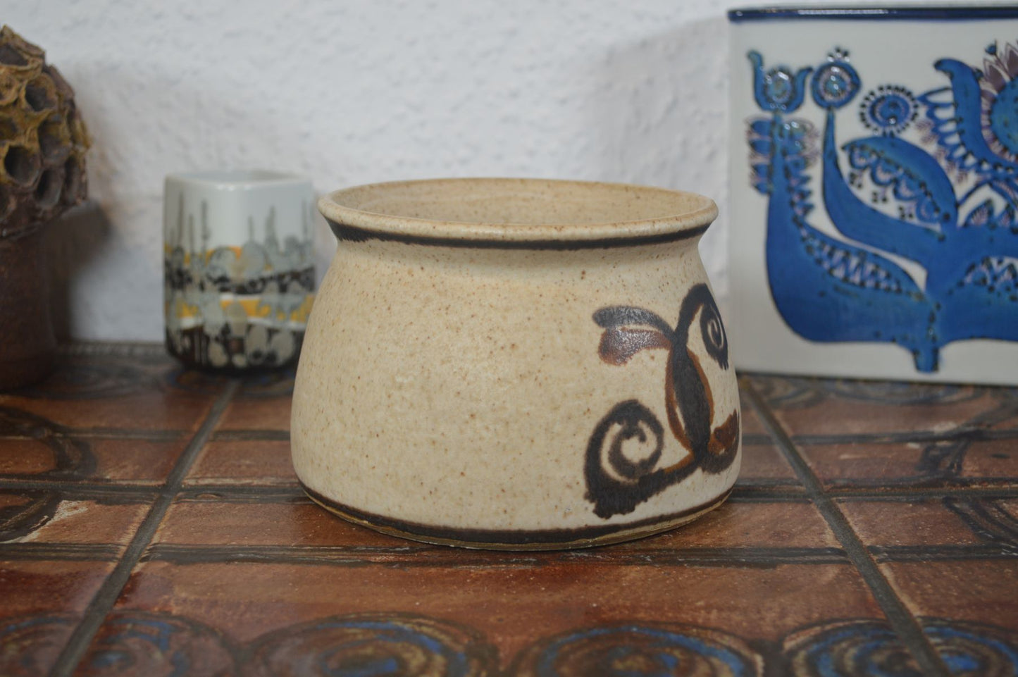Mid_Century Bente Jessen Vase 1960s Denmark Studio Ceramics Danish Design