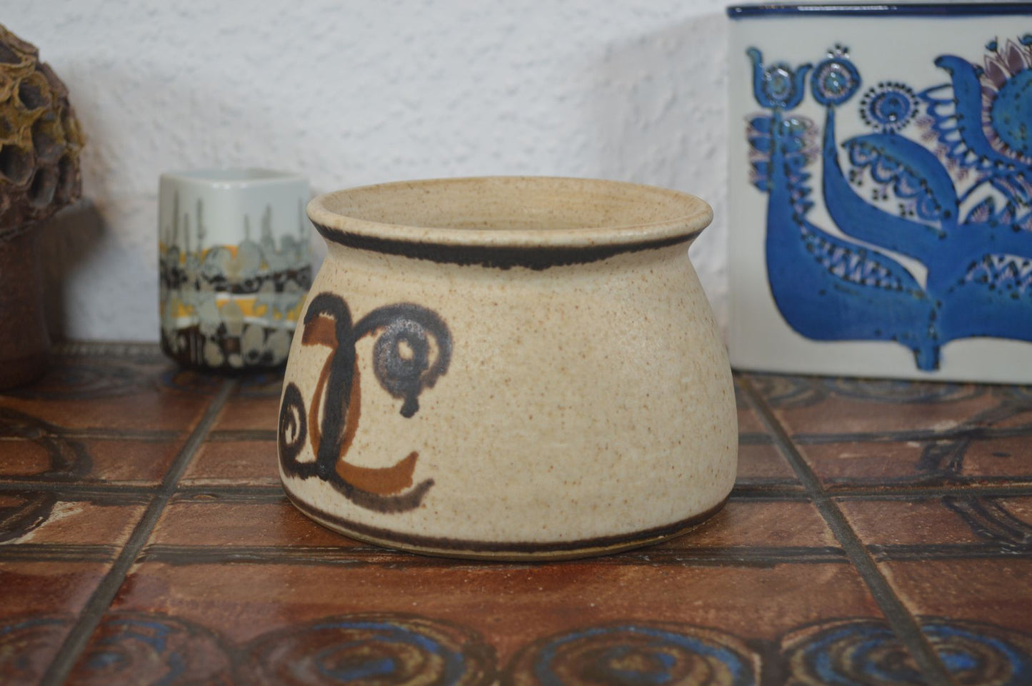 Mid_Century Bente Jessen Vase 1960s Denmark Studio Ceramics Danish Design