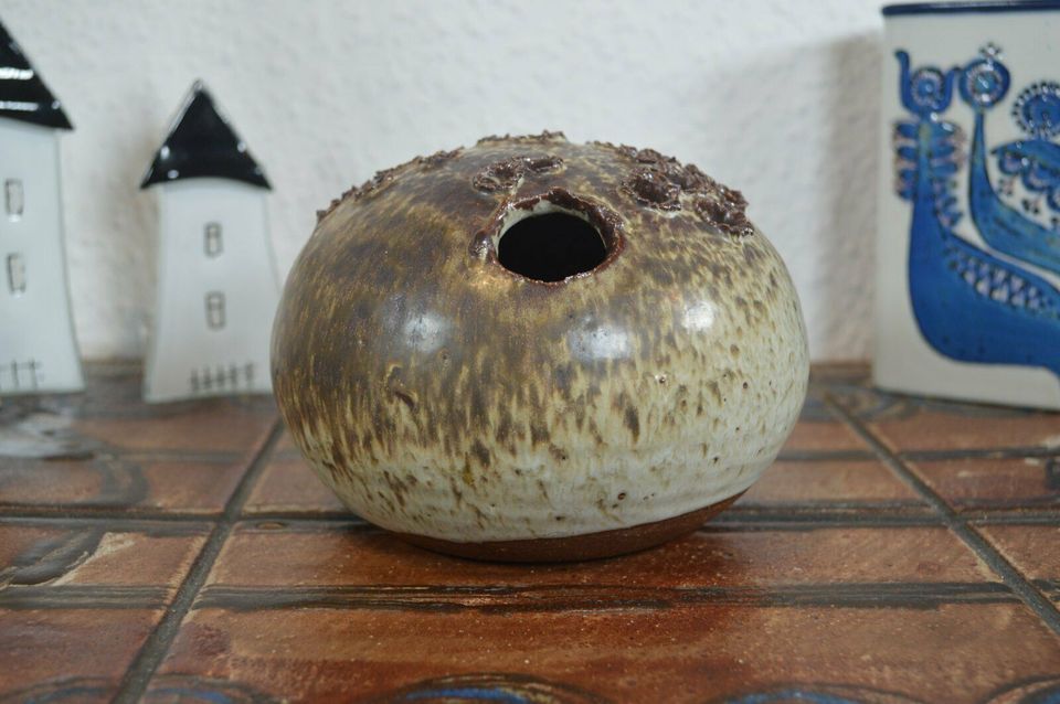 Modern Aage Würtz 1970s Danish Design Studio Ceramic Multi-Flower Vase Denmark