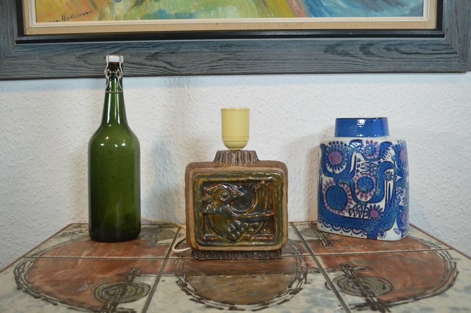 Willi Fischer for Fischer Stengods Sverige lampe 1960'er design