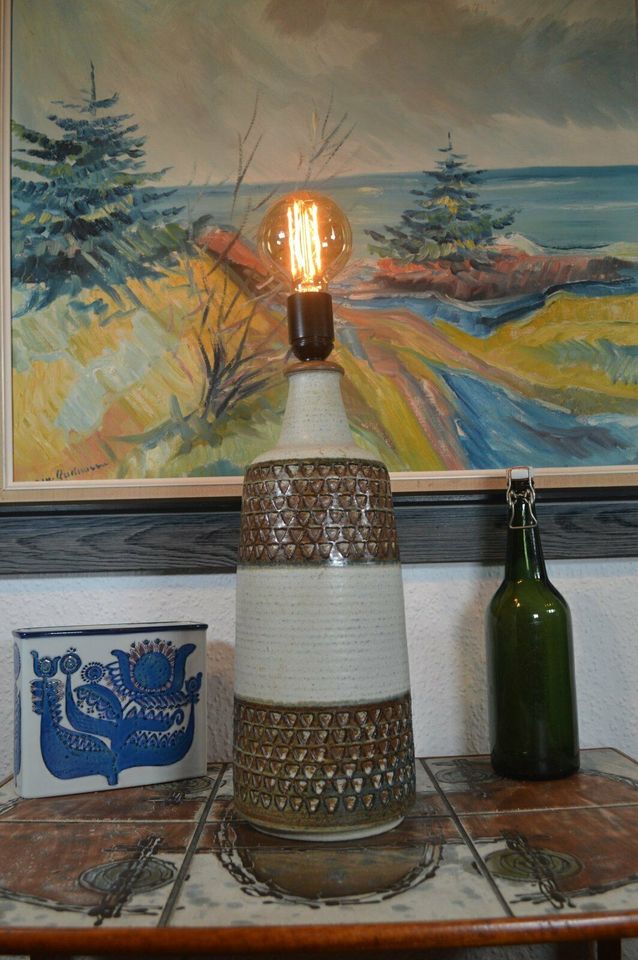 Stor Søholm Keramik Danmark bordlampe Einar Johansen 1960'ernes dansk design
