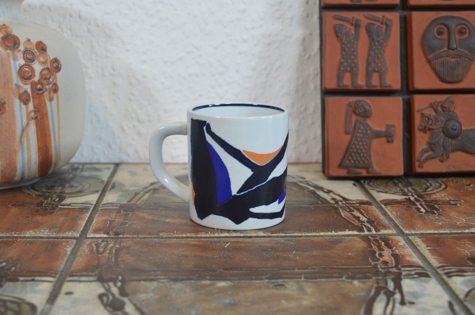 Royal Copenhagen fajance vintage krus 1982 Inge Lise Koefoed