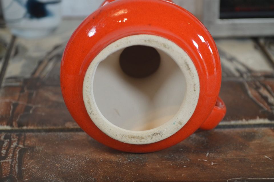 Vintage Popart Keramik Kerzenhalter 70s Space Age Design Fat Lava