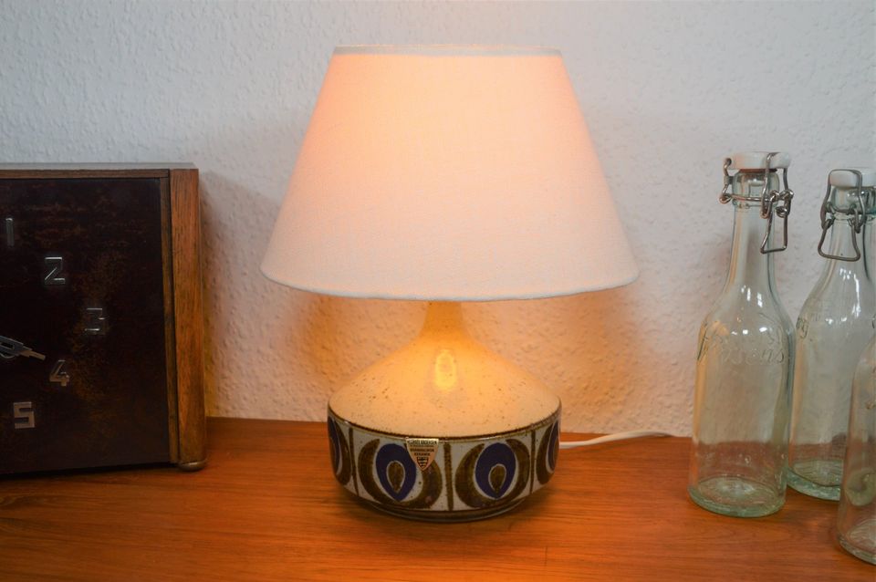 Mid-Century Marianne Starck Bornholm Keramik Tischlampe 1960s Danish Design